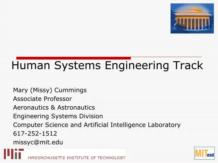 human systems engineering track