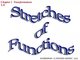 Stretches of Functions