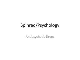 Spinrad /Psychology