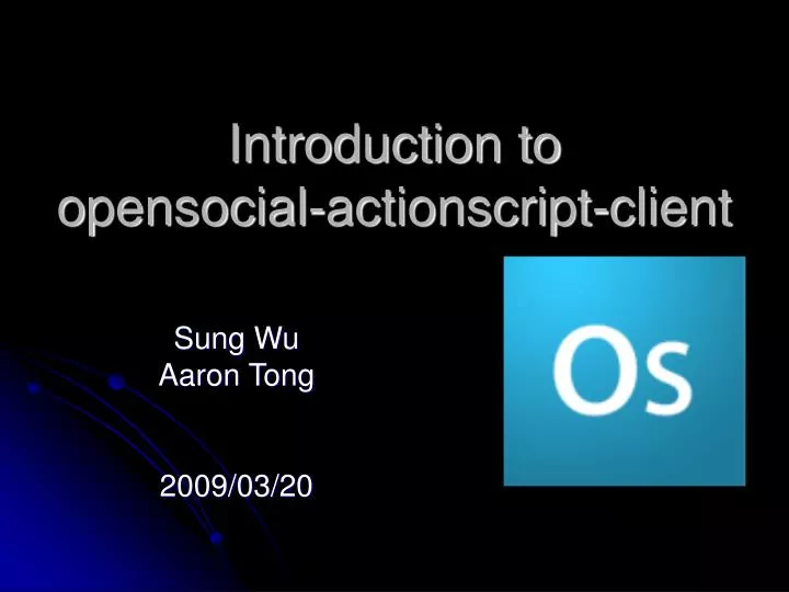 introduction to opensocial actionscript client