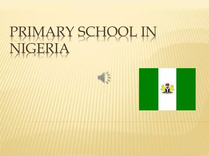 primary school in nigeria