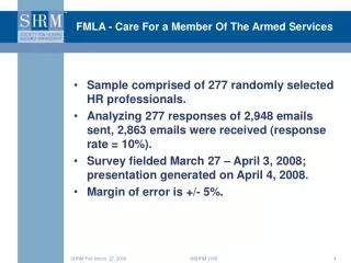 FMLA - Care For a Member Of The Armed Services