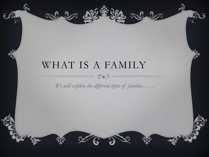 what is a family