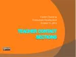 Teacher contact Sections - slide 1