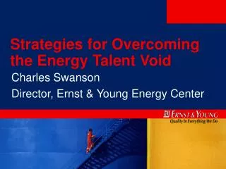 Strategies for Overcoming the Energy Talent Void