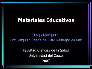 materiales educativos