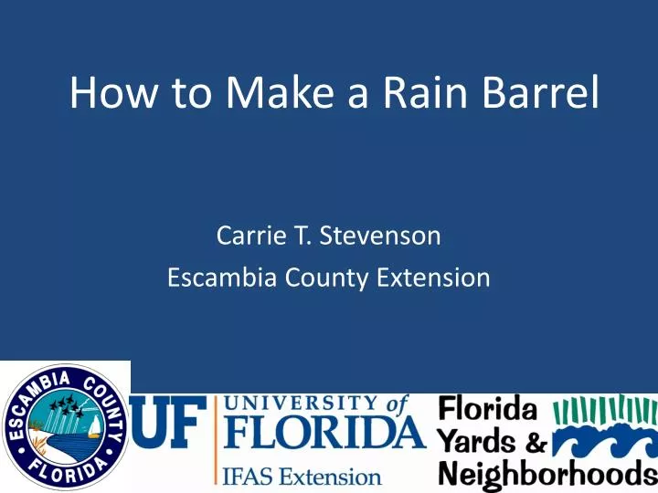 how to make a rain barrel