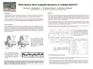 What factors drive ungulate dynamics in Laikipia District?
