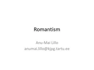 romantism