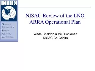 NISAC Review of the LNO ARRA Operational Plan