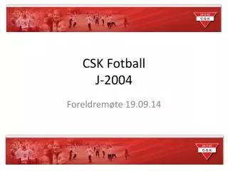 csk fotball j 2004