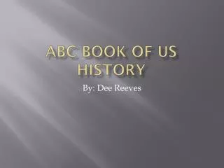 ABC Book of US History