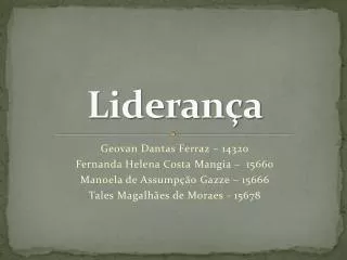 lideran a