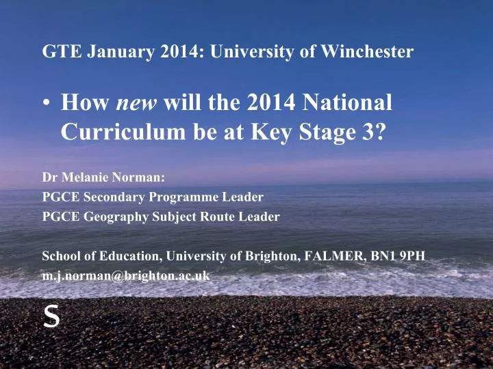 gte january 2014 university of winchester