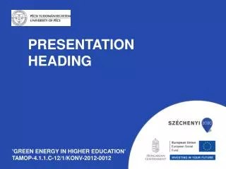 presentation heading