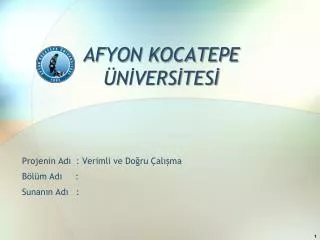 afyon kocatepe n vers tes