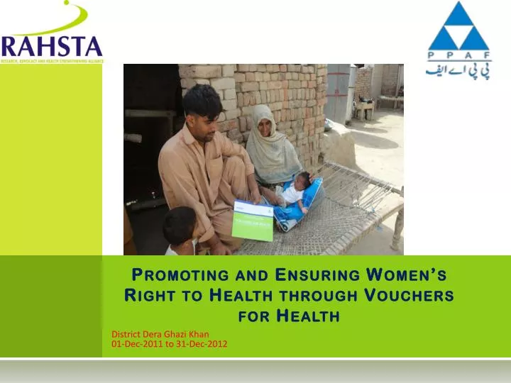 promoting and ensuring women s right to health through vouchers for health
