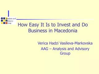 How Easy It Is to Invest and Do Business in Macedonia