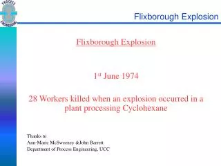 Flixborough Explosion