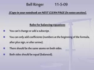 Bell Ringer		11-5-09
