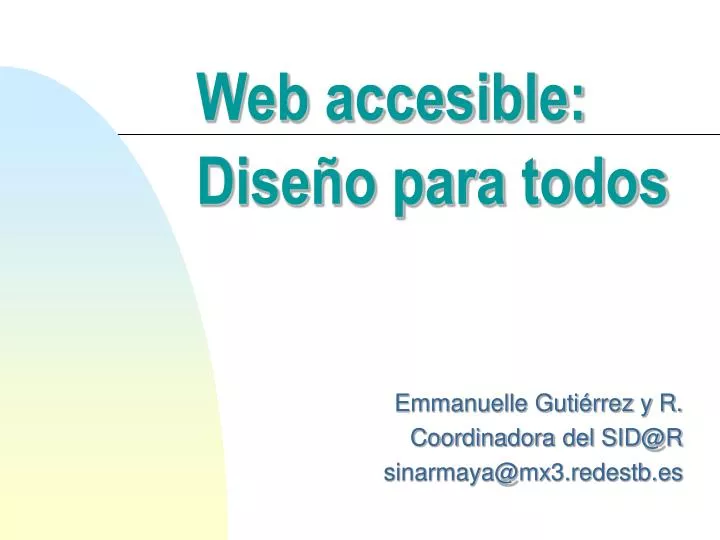 web accesible