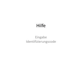 hilfe
