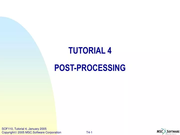 tutorial 4 post processing