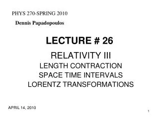 LECTURE # 26