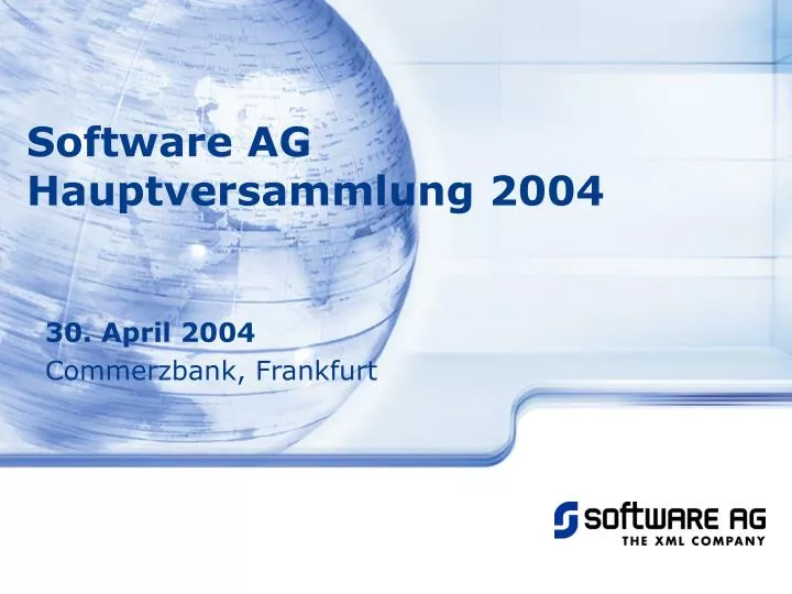 software ag hauptversammlung 2004
