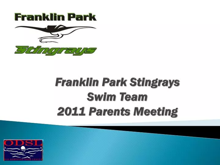 franklin park stingrays swim team 2011 parents meeting