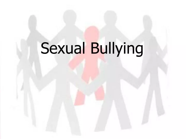 sexual bullying