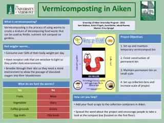 Vermicomposting in Aiken