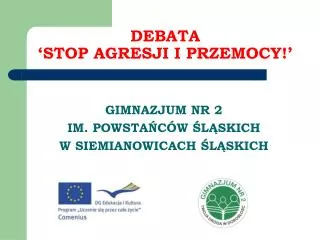 debata stop agresji i przemocy