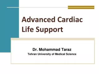 Advanced Cardiac Life Support