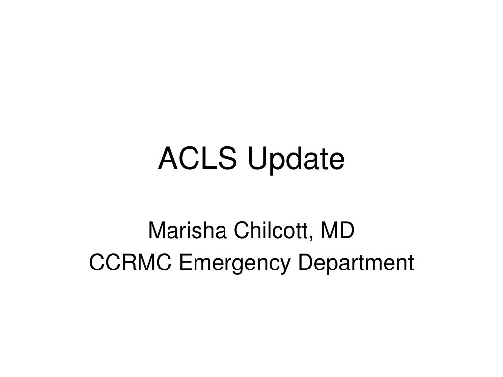 PPT - ACLS Update PowerPoint Presentation, free download - ID:6196366