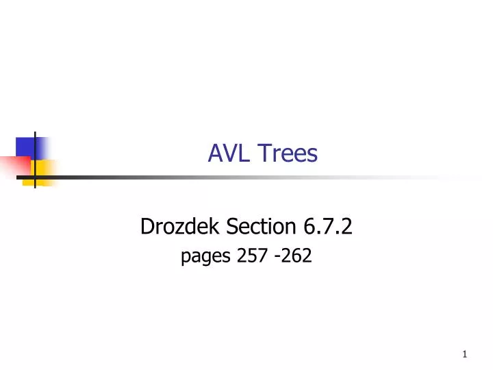 avl trees