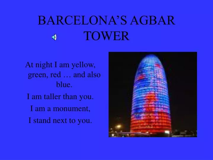 barcelona s agbar tower