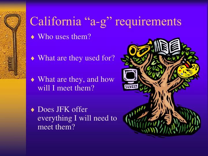 california a g requirements