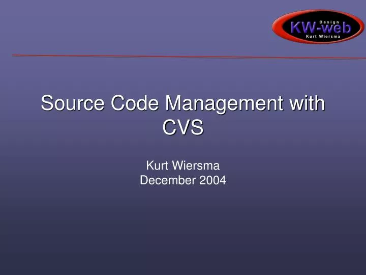 source code management with cvs