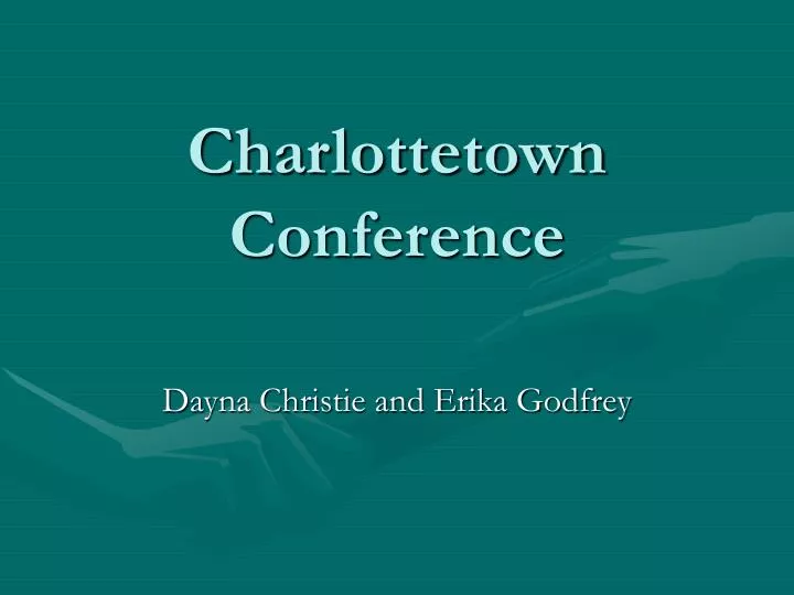 charlottetown conference