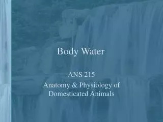 Body Water