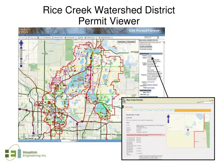 rice creek watershed district permit viewer