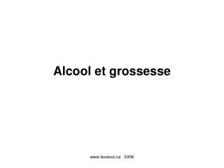alcool et grossesse