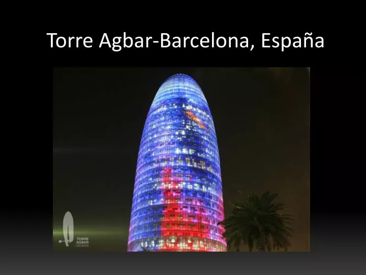 torre agbar barcelona espa a