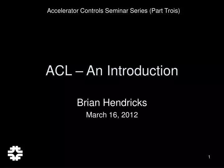 acl an introduction
