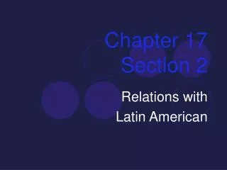 chapter 17 section 2