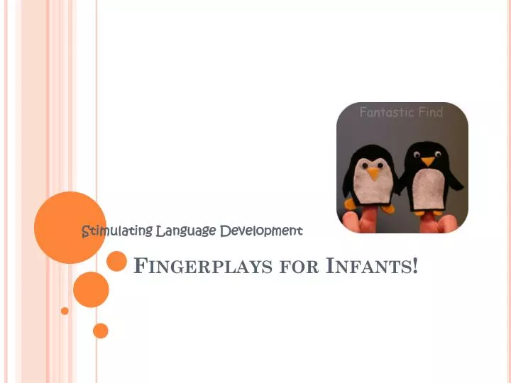 fingerplays for infants