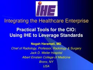 integrating the healthcare enterprise