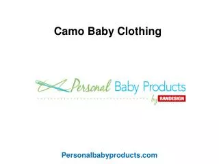 Camo Baby Clothing By Randesign