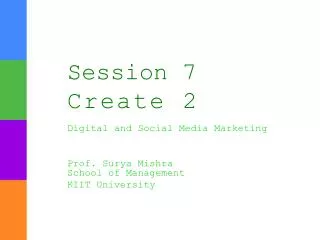 Session 7 Create 2